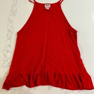 Mossimo Supply Co. Women's Red Sleeveless Top